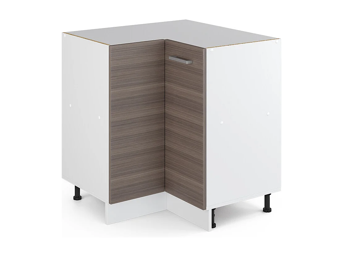 Eckunterschrank edelgrau 75.6x46x81.6 r-line