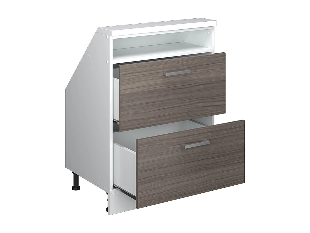 Küchenschrank für Dachschrägen edelgrau 60x46x81.6 r-line