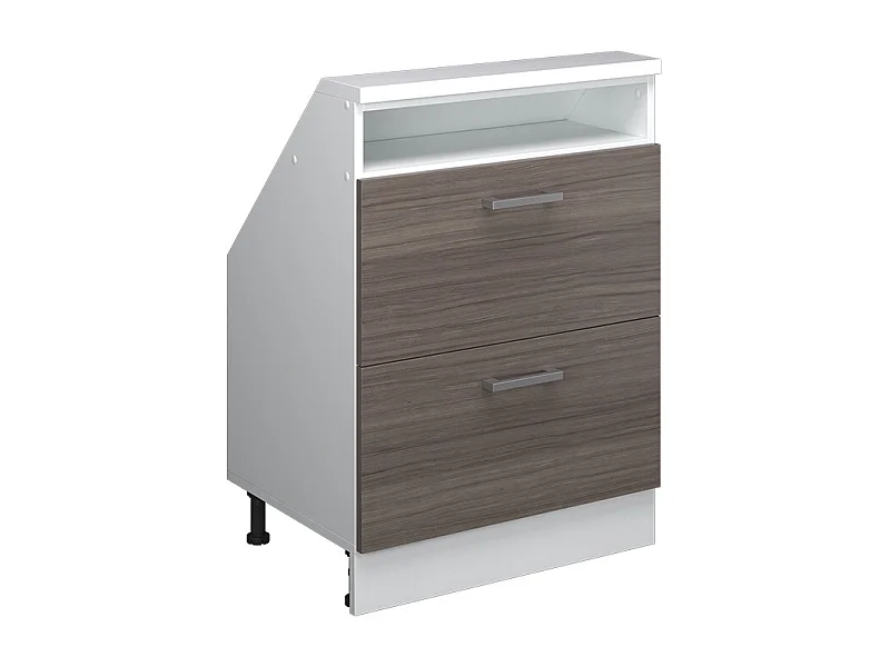 Küchenschrank für Dachschrägen edelgrau 60x46x81.6 r-line