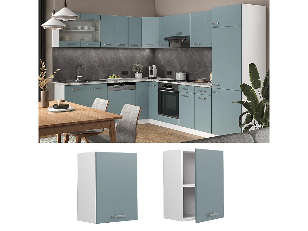 Armario colgante gris azulado 45x31x60 r-line