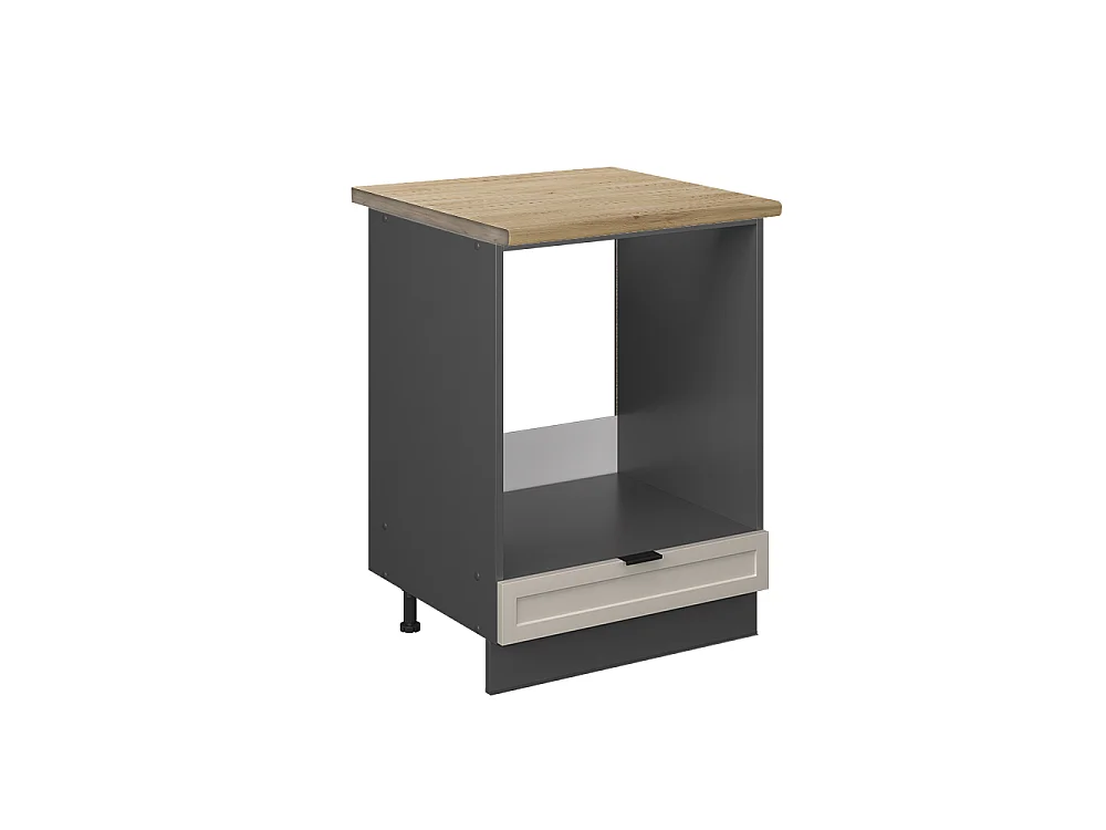 Mobile per forno da incasso grigiobeige 60x60x82 fame-line