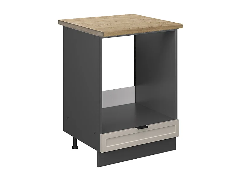 Meuble pour four grisbeige 60x60x82 fame-line