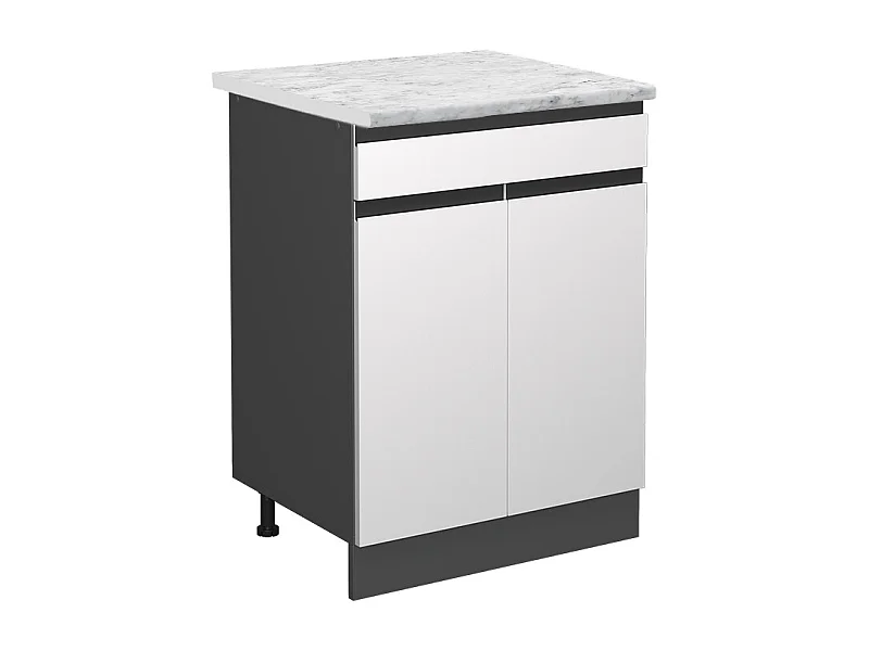 Meuble cuisine blanc 60x60x81.6 r-line