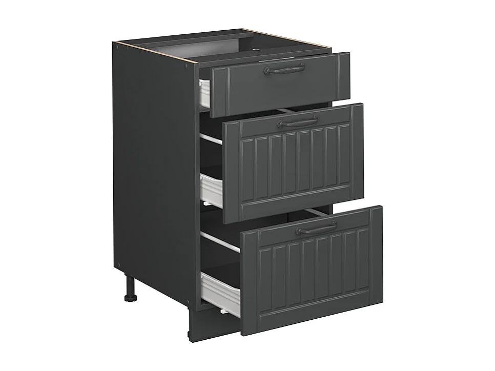 Meuble cuisine gris foncé 50x51.6x82 fame-line