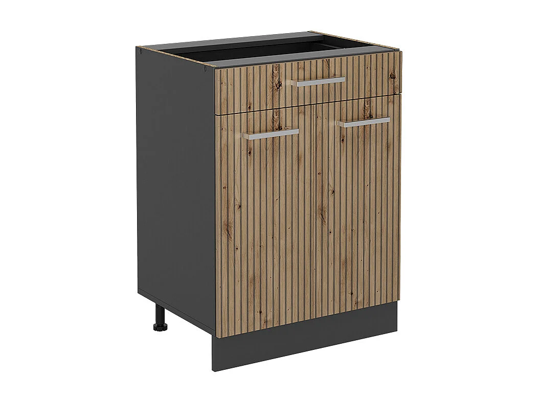 Meuble cuisine chêne artisan 60x46x81.6 r-line