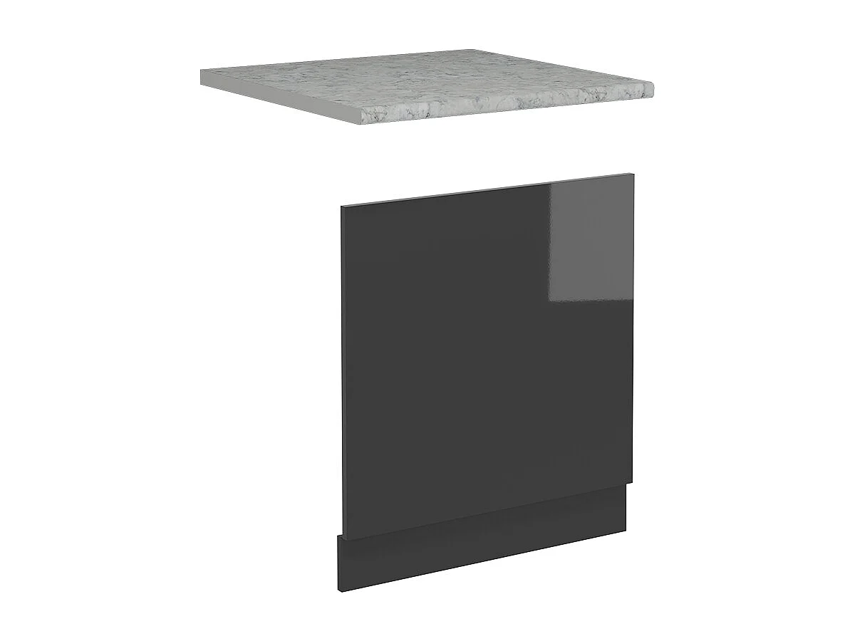 Façade anthracite haute brillance 60x1.6x57.2 r-line