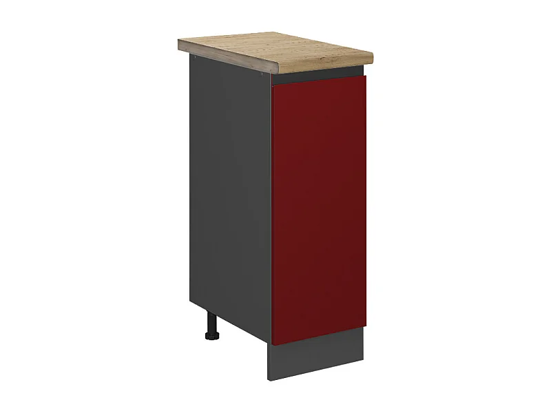Meuble de cuisine rouge 30x60x81.6 r-line