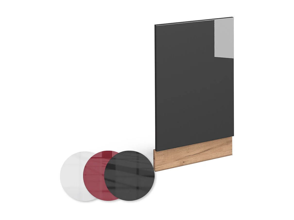 Panel frontal antracita alto brillo 45x1.6x67.4 fame-line