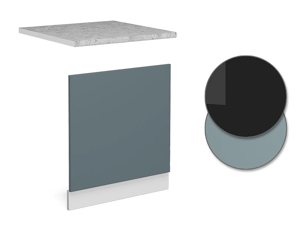 Panel frontal gris azulado 60x1.6x57.2 r-line