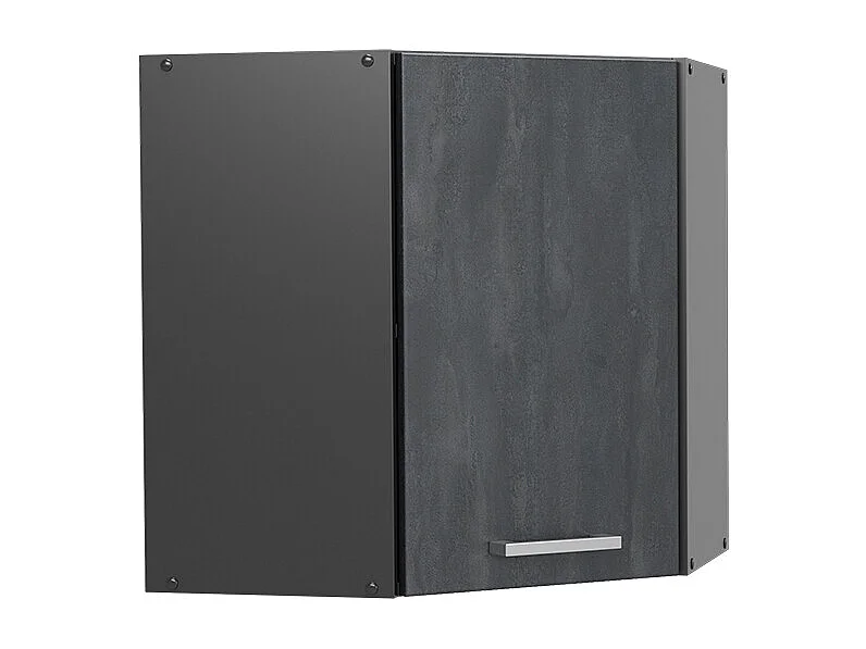 Elément haut de cuisine béton noir 57x34.1x60 r-line