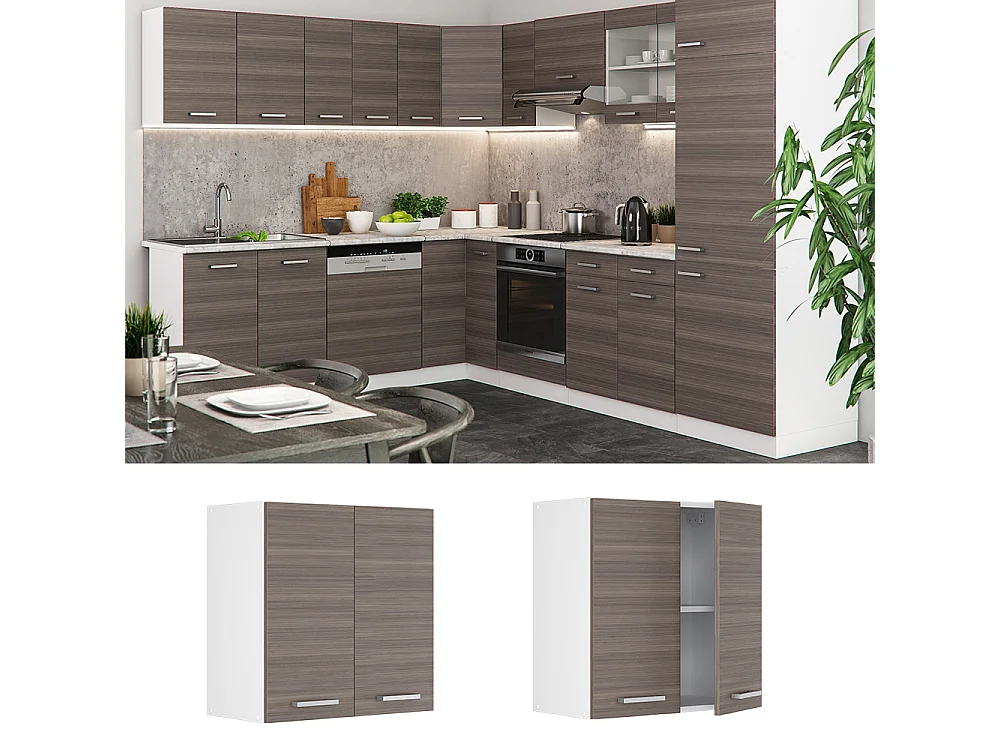 Elément haut de cuisine gris noble 60x31x60 r-line