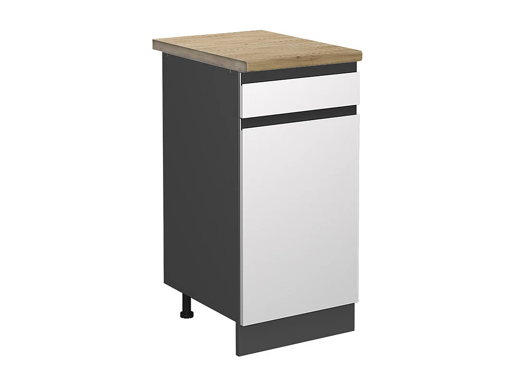 Meuble cuisine blanc 40x60x81.6 r-line