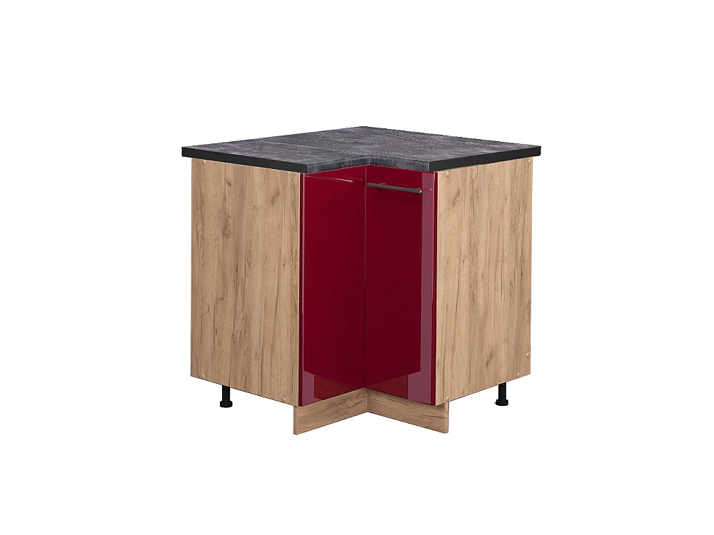 Meuble dangle rouge bordeaux haute brillance 80.5x60x82 fame-line