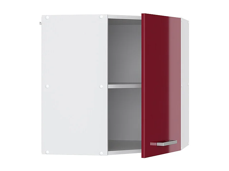 Elément haut de cuisine rouge brillant 57x34.1x60 r-line