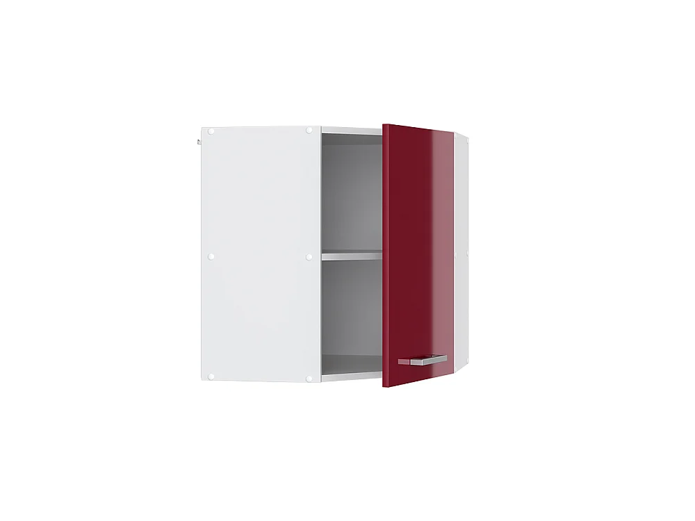 Elément haut de cuisine rouge brillant 57x34.1x60 r-line