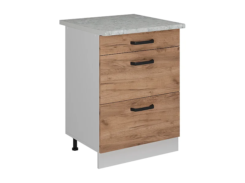 Mobiletto base per cucina quercia dorata 60x60x81.6 r-line