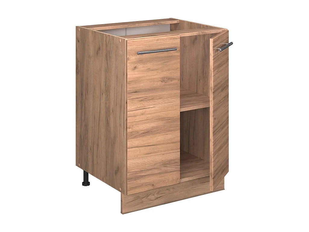 Mueble bajo de cocina roble dorado 60x60x82 fame-line