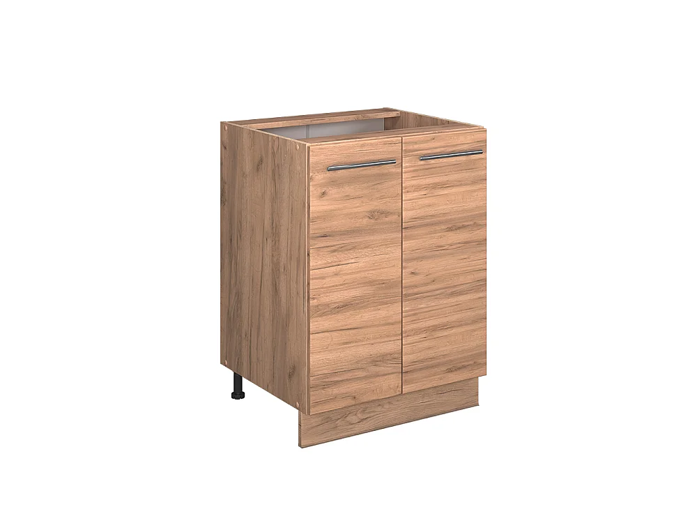 Kitchen base cabinet gold power oak 60x60x82 fame-line