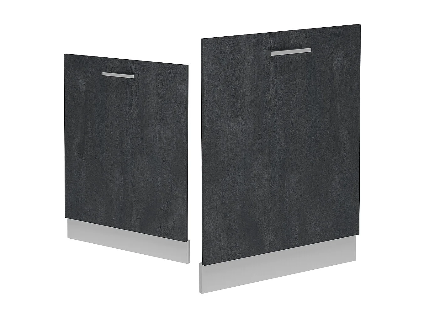 Façade de lave-vaisselle béton noir 60x1.6x81.8 r-line