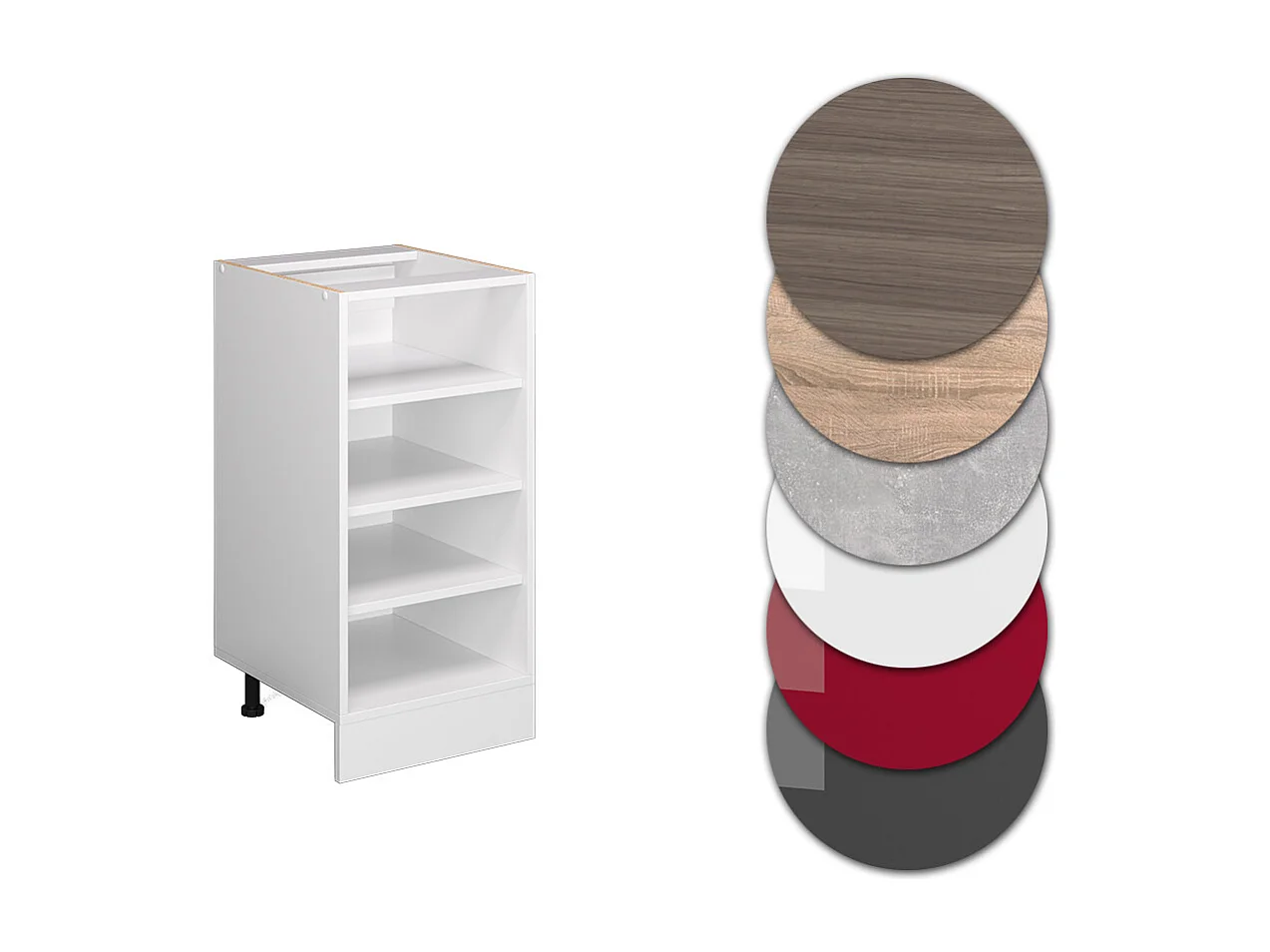 Küchenregal weiß 40x46x81.6 r-line