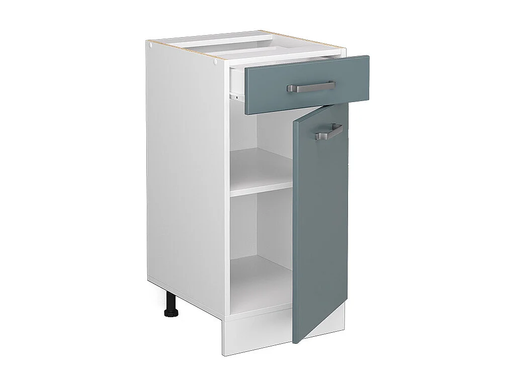 Mueble bajo de cocina gris azulado 40x60x81.6 r-line
