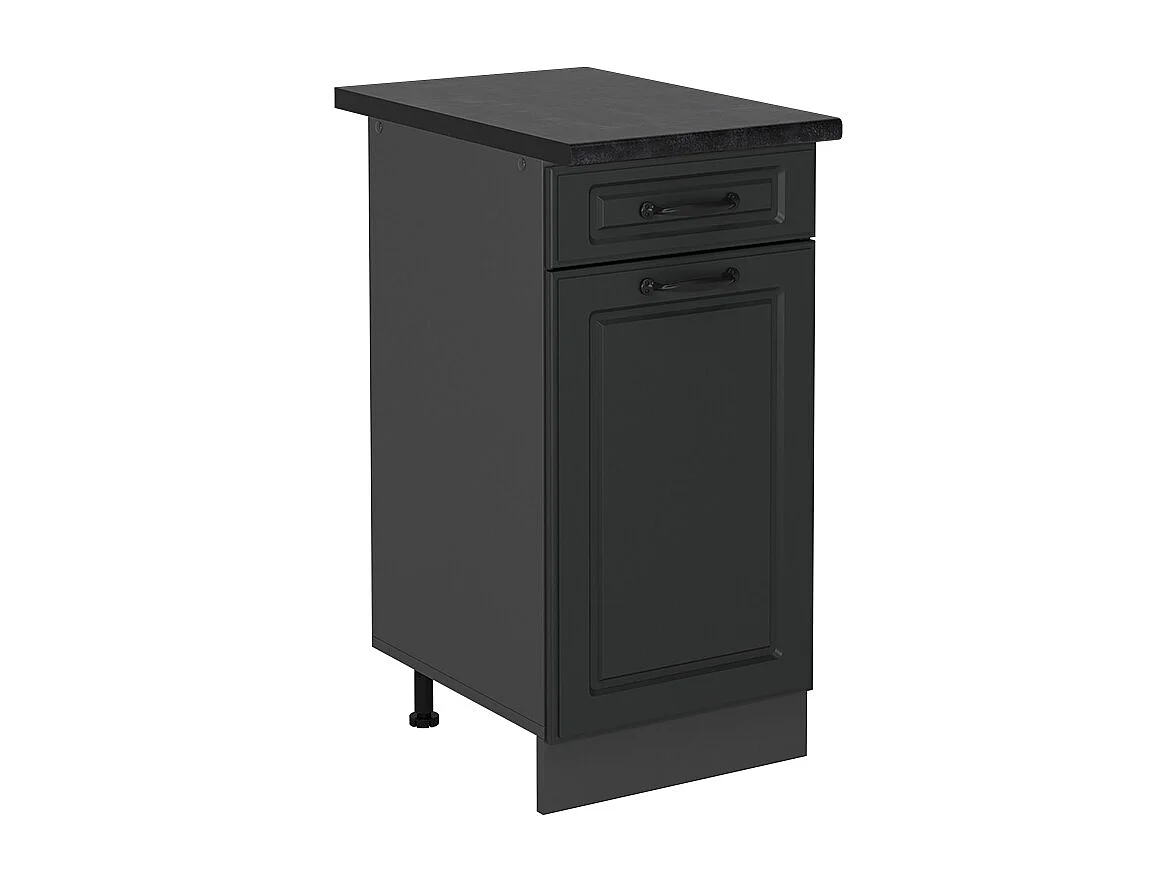 Meuble cuisine anthracite campagne 40x60x81.6 r-line