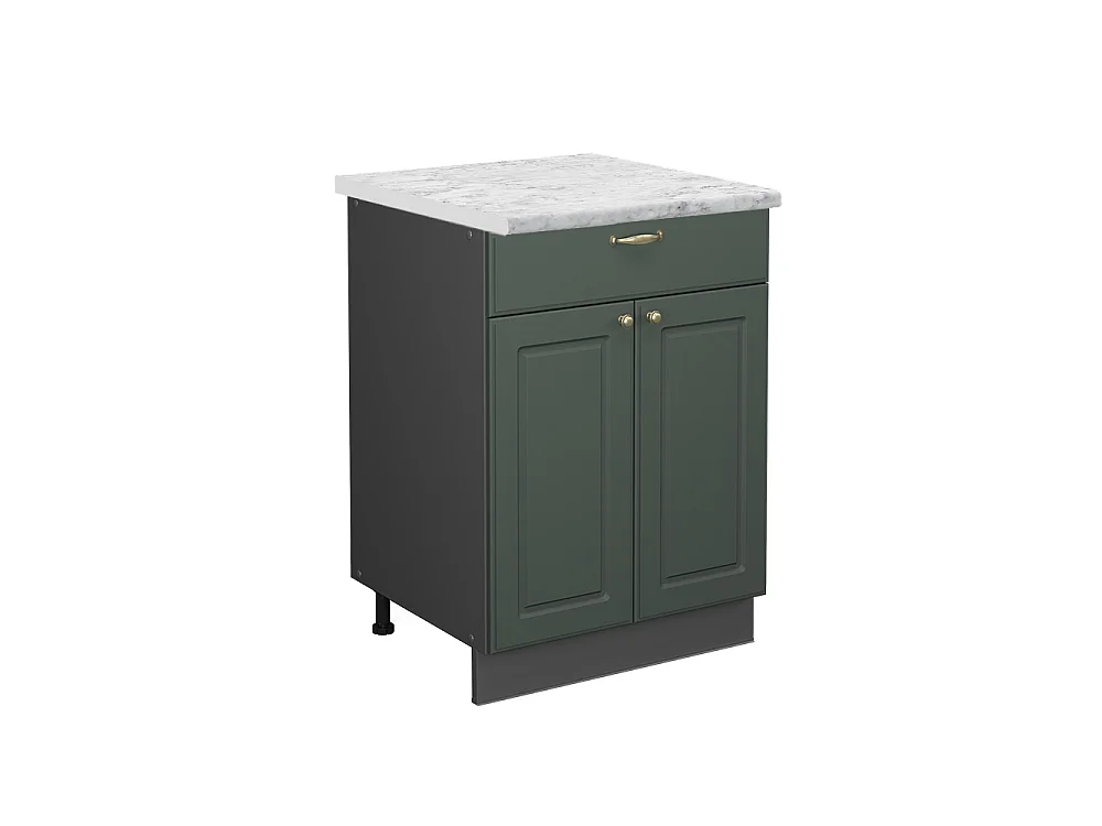 Meuble cuisine vert or campagne 60x60x82 fame-line
