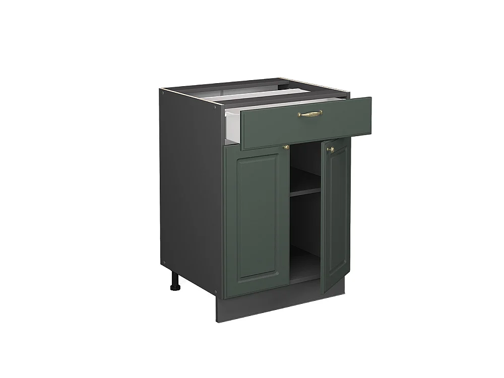 Meuble cuisine vert or campagne 60x60x82 fame-line