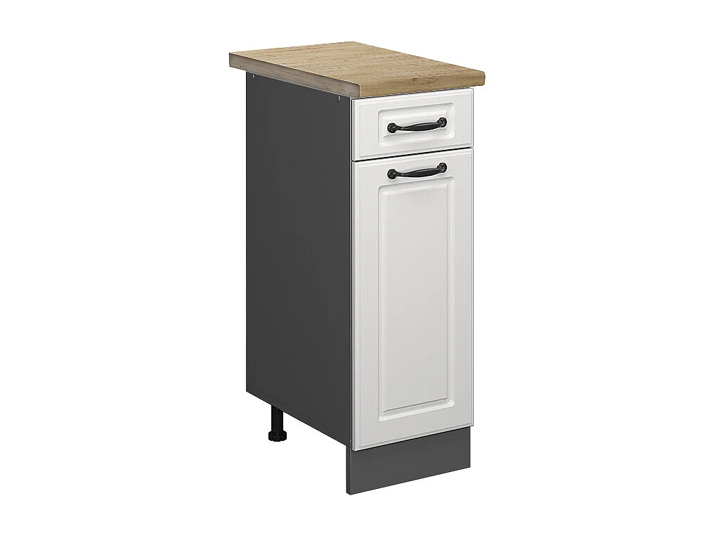 Meuble cuisine blanc campagne 30x60x81.6 r-line