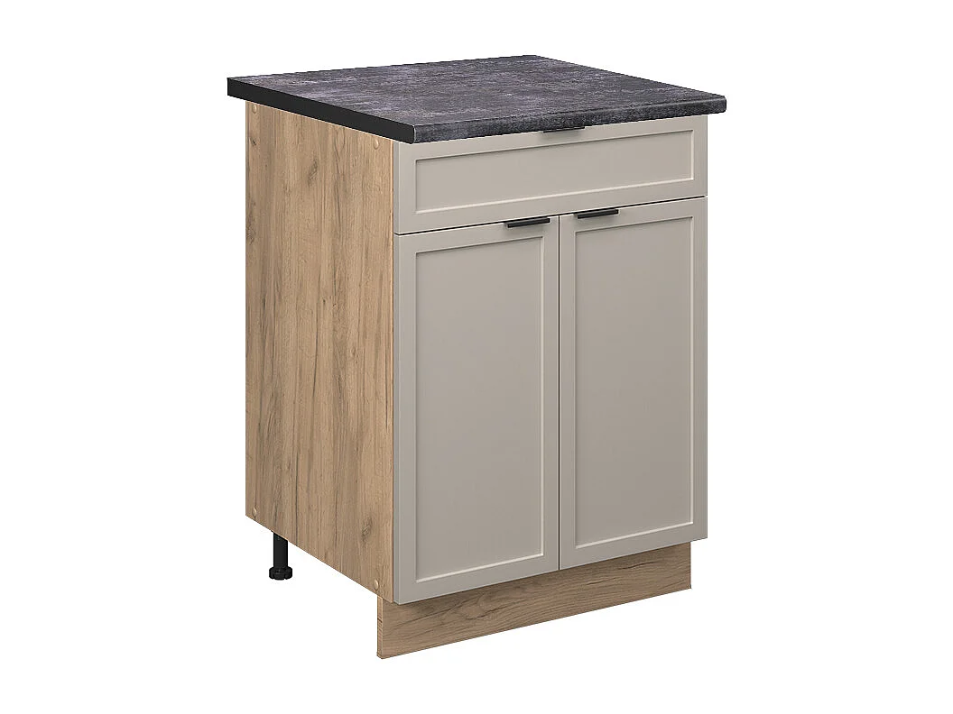 Meuble cuisine grisbeige 60x60x82 fame-line