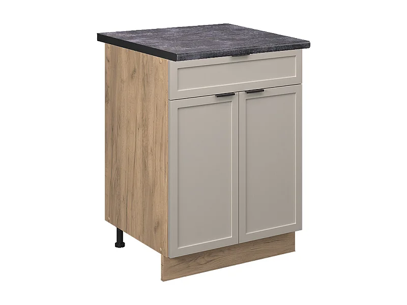 Meuble cuisine grisbeige 60x60x82 fame-line