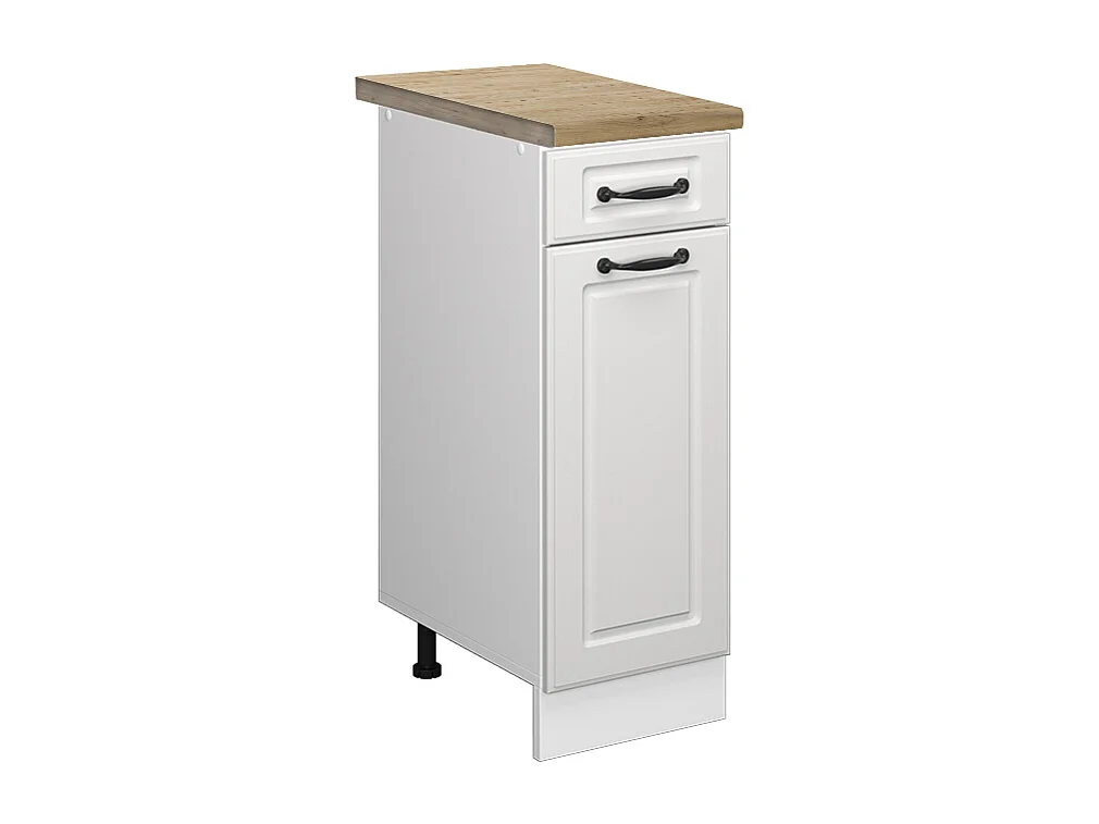 Meuble cuisine blanc campagne 30x60x81.6 r-line