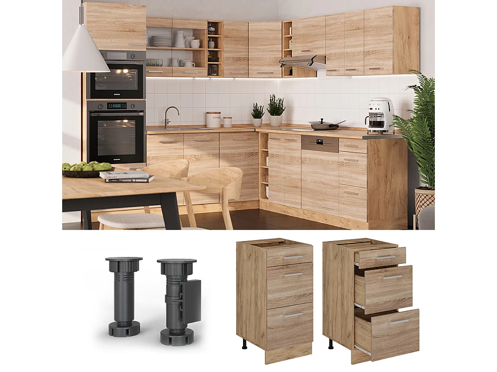Mueble bajo de cocina sonoma 40x46x81.6 r-line