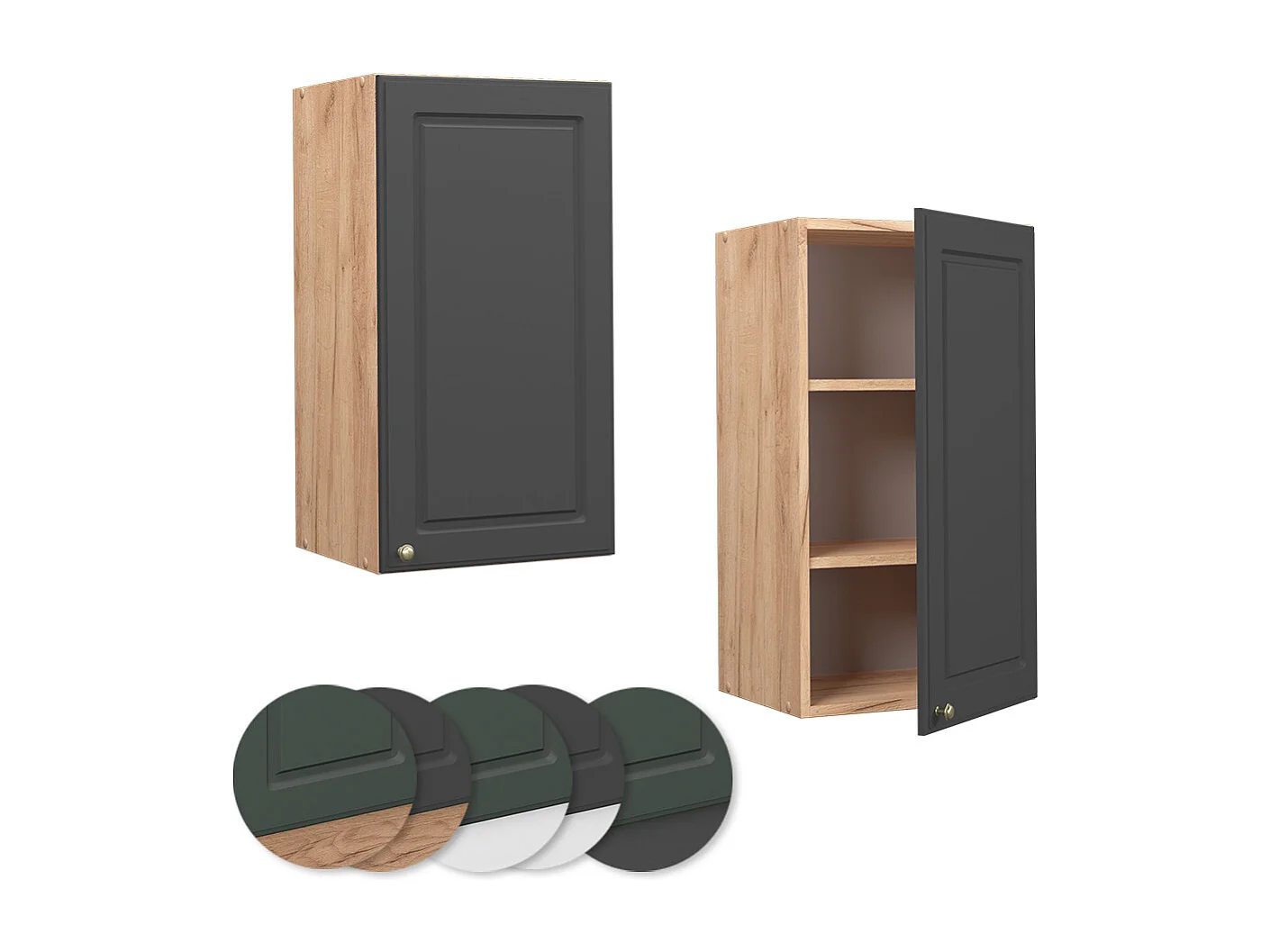 Armario colgante antracita-oro 40x34.1x72 fame-line