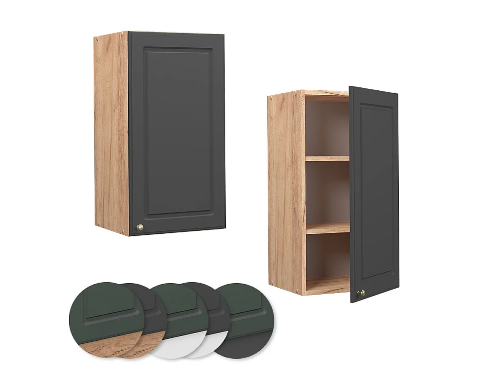 Wall cabinet anthracite gold 40x34.1x72 fame-line