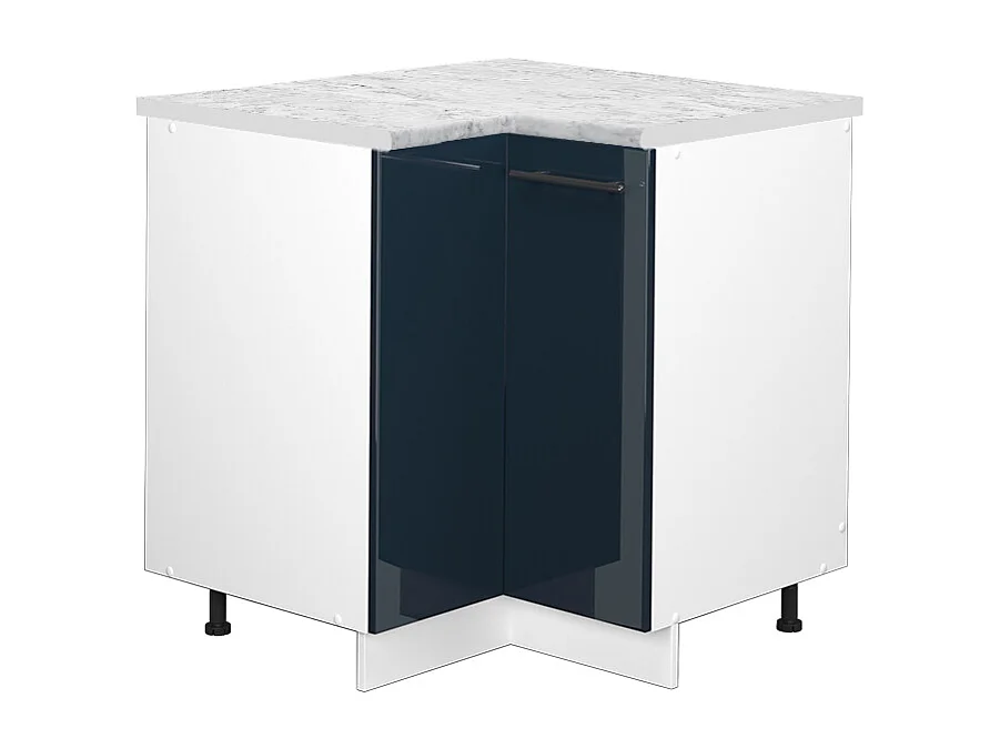 Meuble dangle bleu foncé brillant 80.5x60x82 fame-line