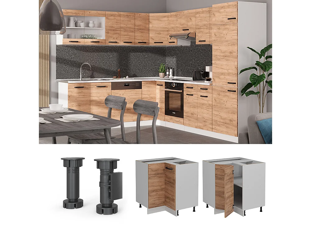 Meuble dangle chêne de force doré 75.6x46x81.6 r-line