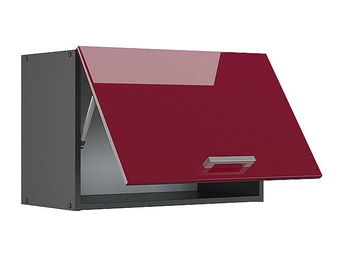 Elément haut de cuisine rouge brillant 60x31x40 r-line