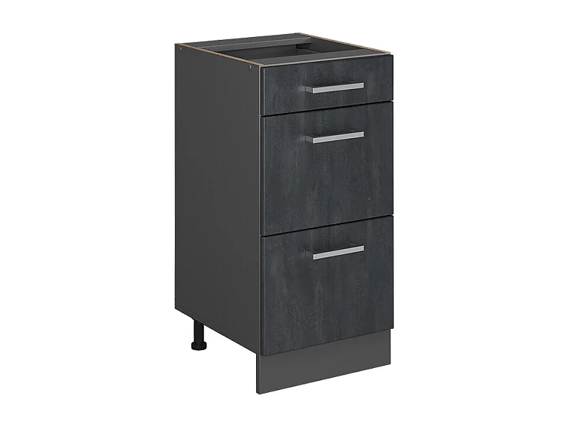 Mueble bajo de cocina hormigón negro 40x46x81.6 r-line