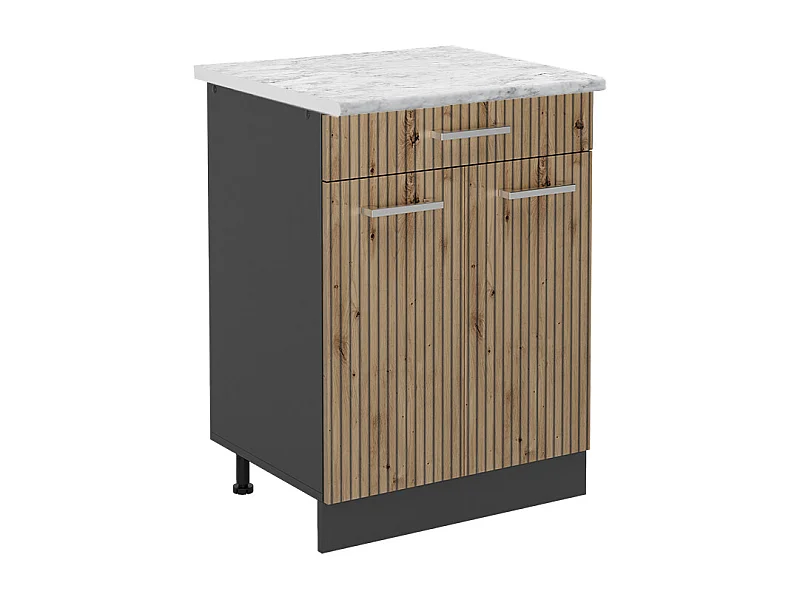 Meuble cuisine chêne artisan 60x60x81.6 r-line