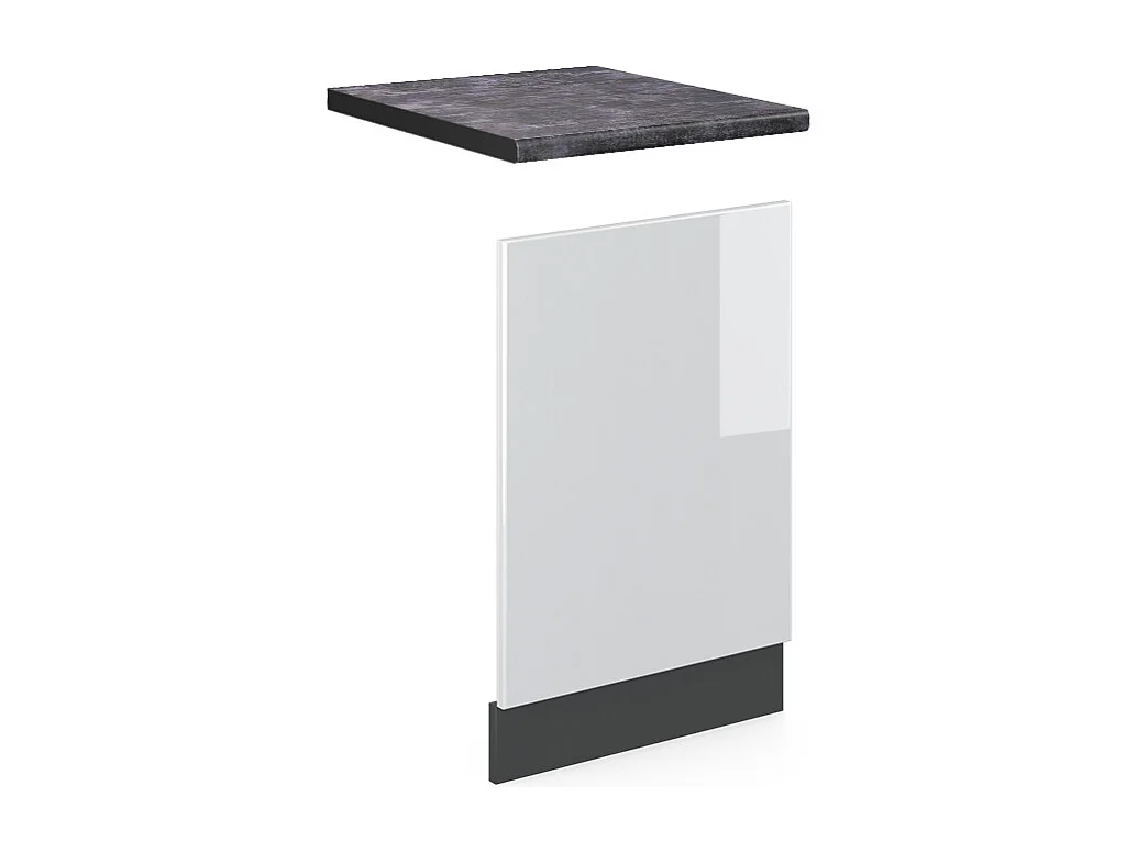 Panel frontal blanco alto brillo 45x1.6x57.2 r-line