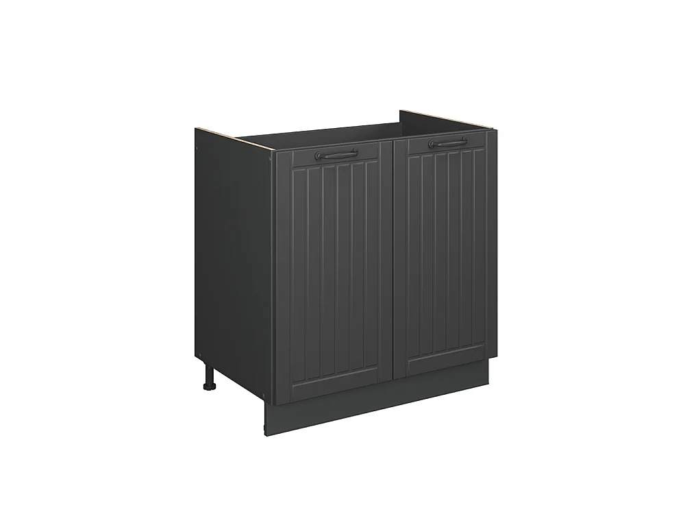 Meuble bas sous-évier gris foncé 80x60x82 fame-line