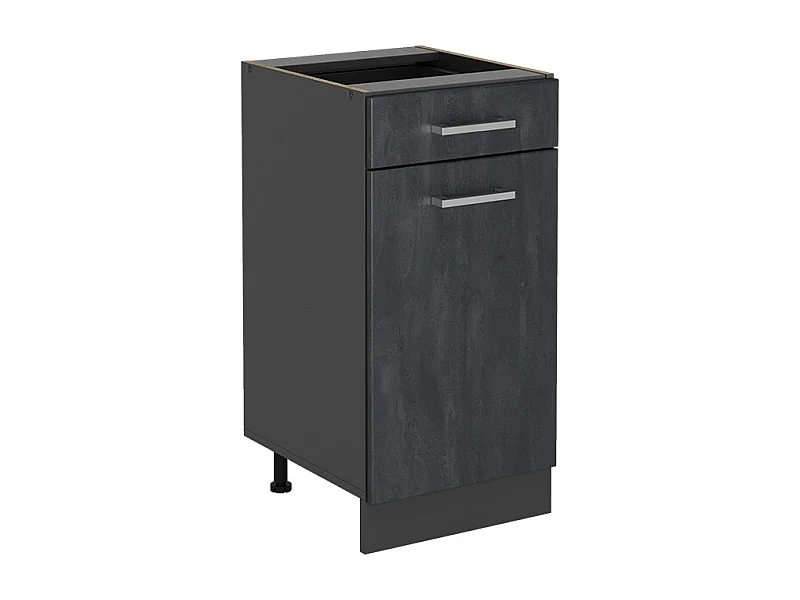 Mueble bajo de cocina hormigón negro 40x46x81.6 r-line