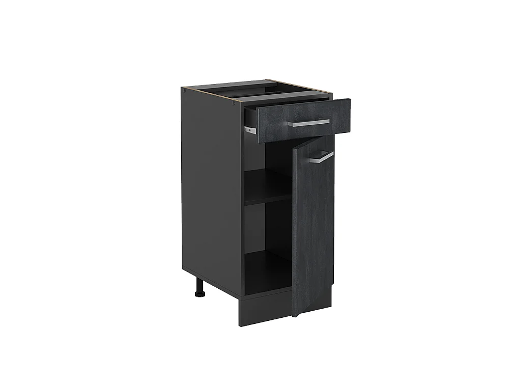 Mueble bajo de cocina hormigón negro 40x46x81.6 r-line