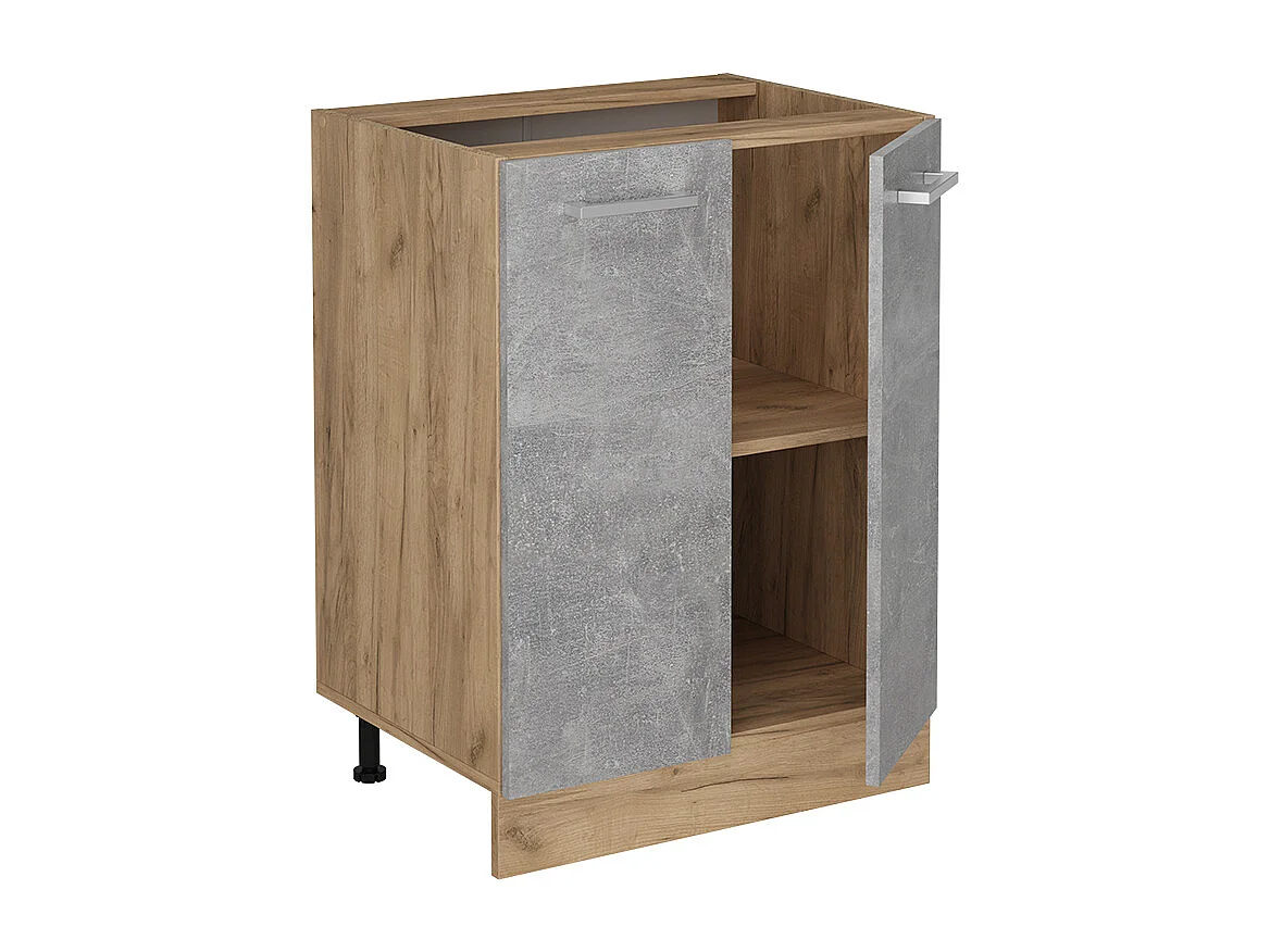 Küchenunterschrank beton 60x60x81.6 r-line