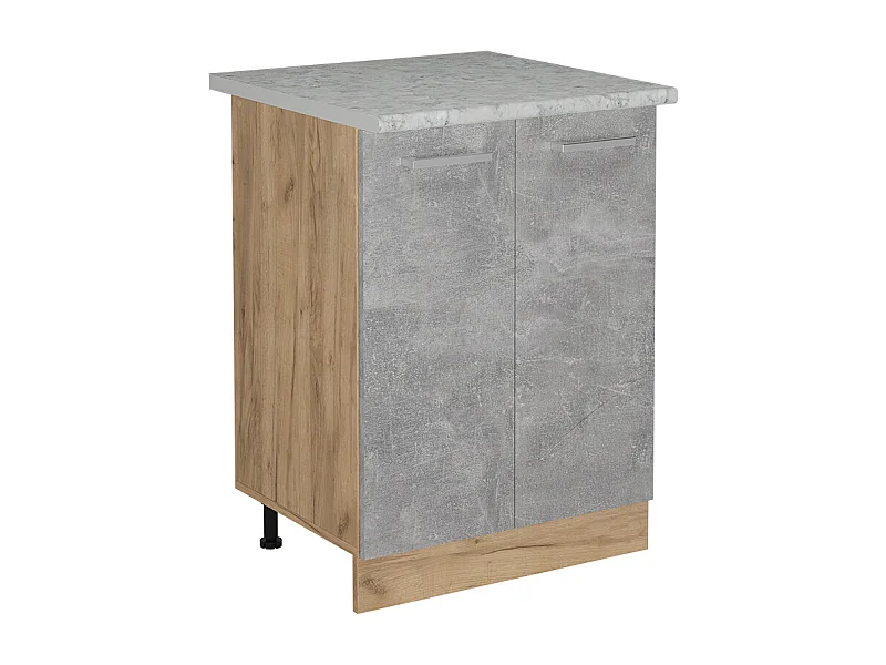 Küchenunterschrank beton 60x60x81.6 r-line