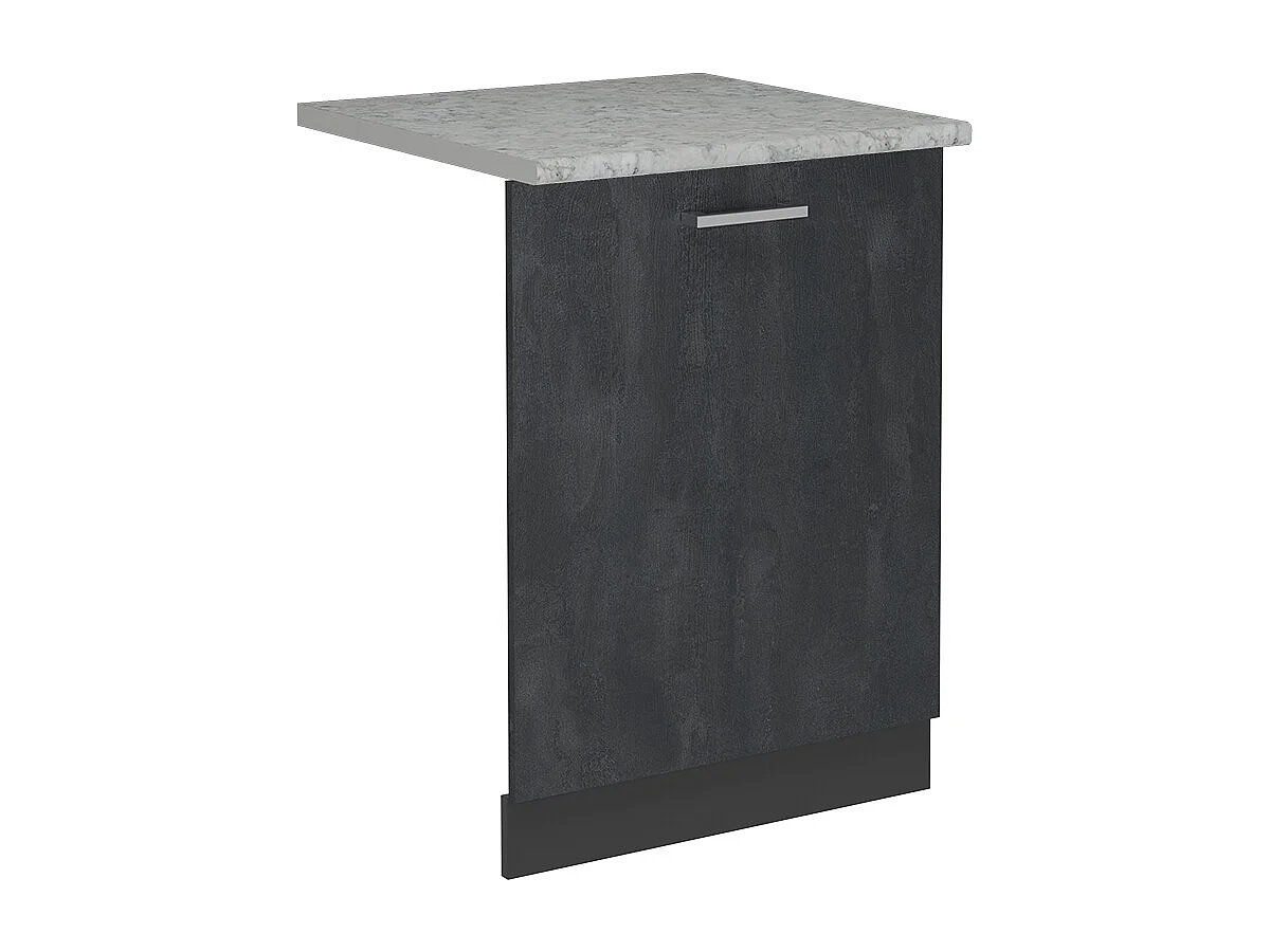 Panel frontal del lavavajillas hormigón negro 60x1.6x81.8 r-line