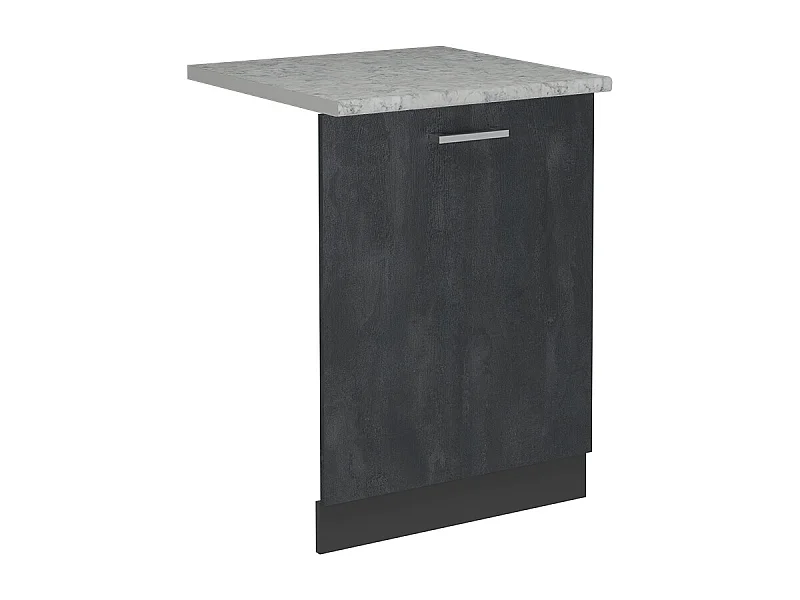 Pannello frontale della lavastoviglie calcestruzzo nero 60x1.6x81.8 r-line