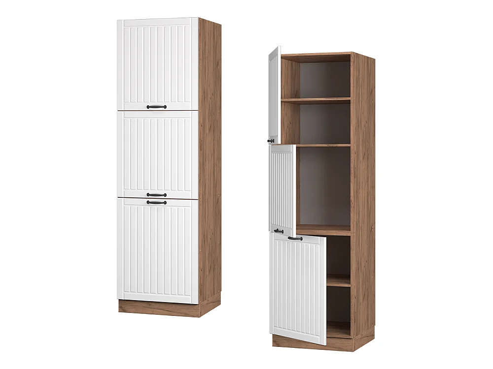 Armoire haute blanc campagne/chêne doré 60x58.1x206.8 fame-line