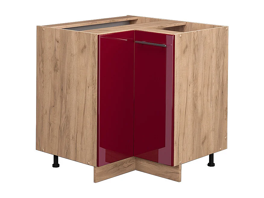 Meuble dangle rouge bordeaux haute brillance 80.5x51.6x82 fame-line